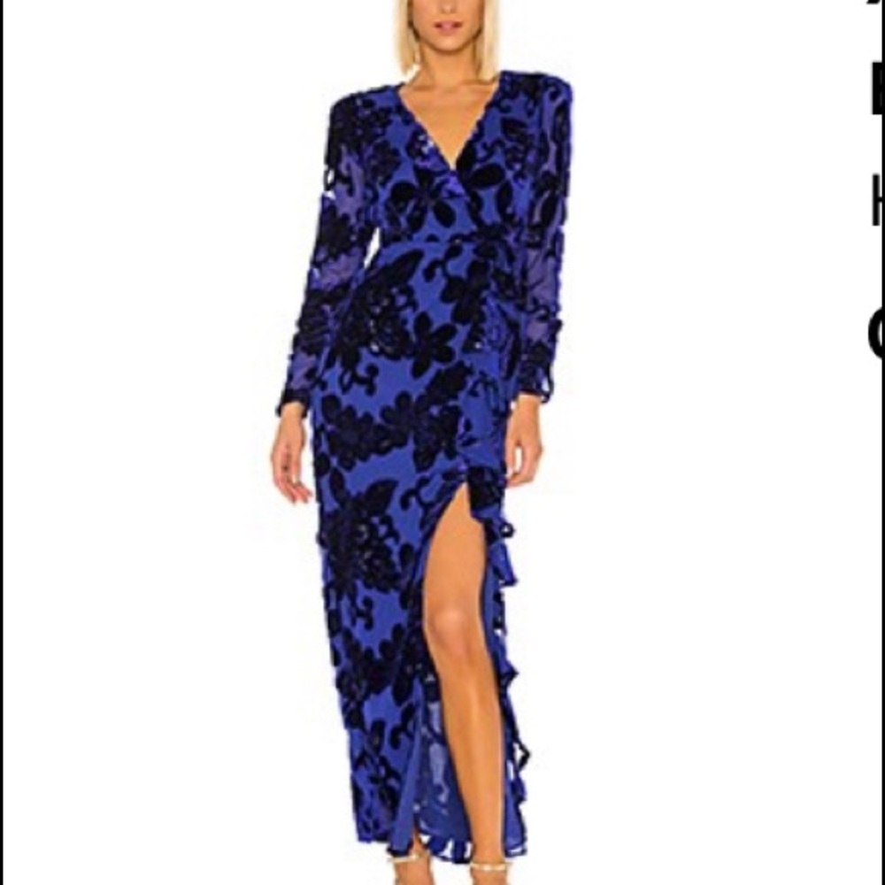 x REVOLVE Ivan Dress in Sapphire Blue by House of Harlow 1960